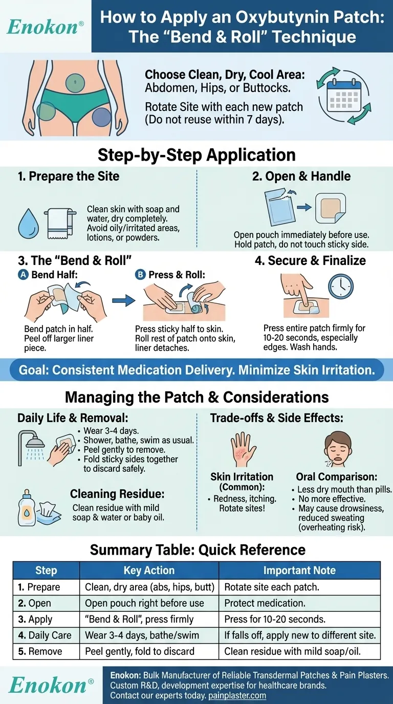 Quais são os passos para aplicar um penso de oxibutinina?Um guia completo para a aplicação correta do penso Guia Visual