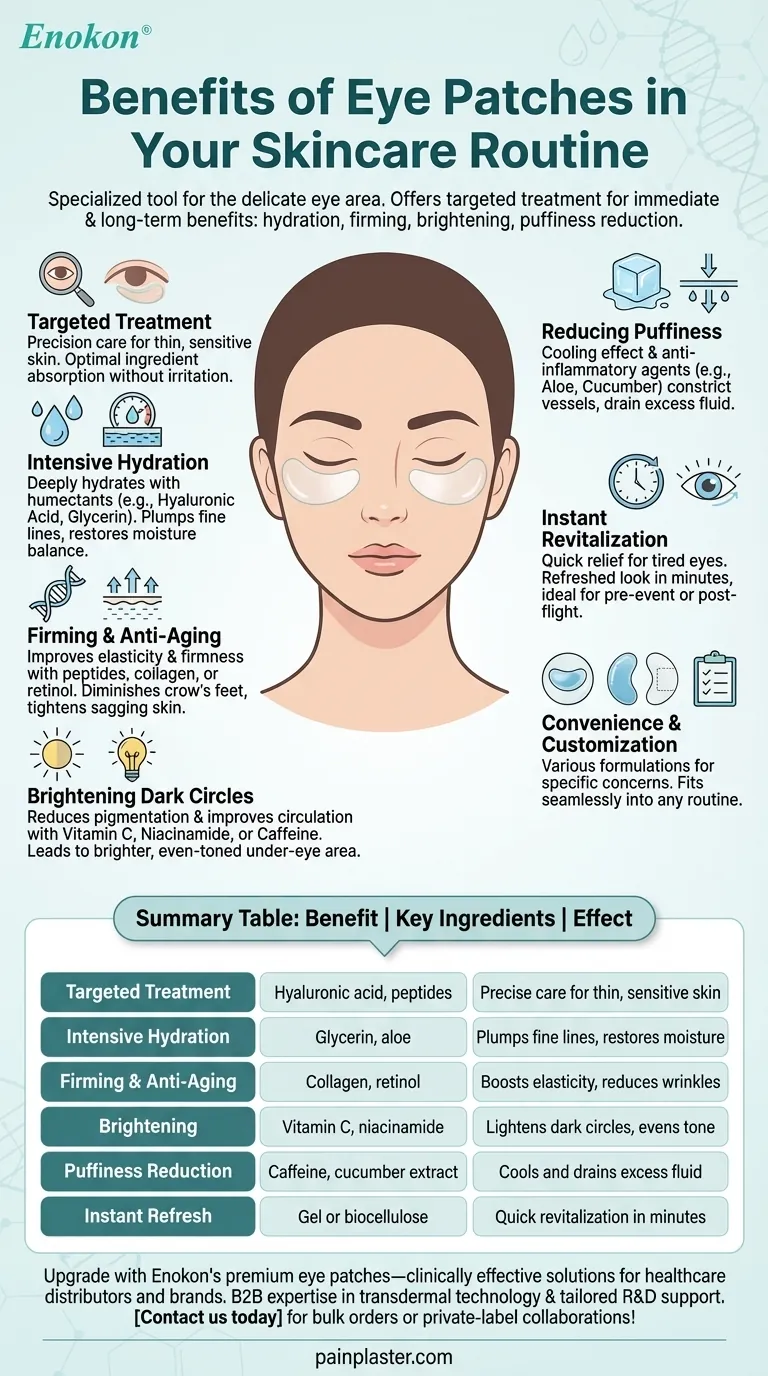 Quais são os principais benefícios da utilização de pensos para os olhos numa rotina de cuidados da pele?Revitalizar a zona debaixo dos olhos Guia Visual