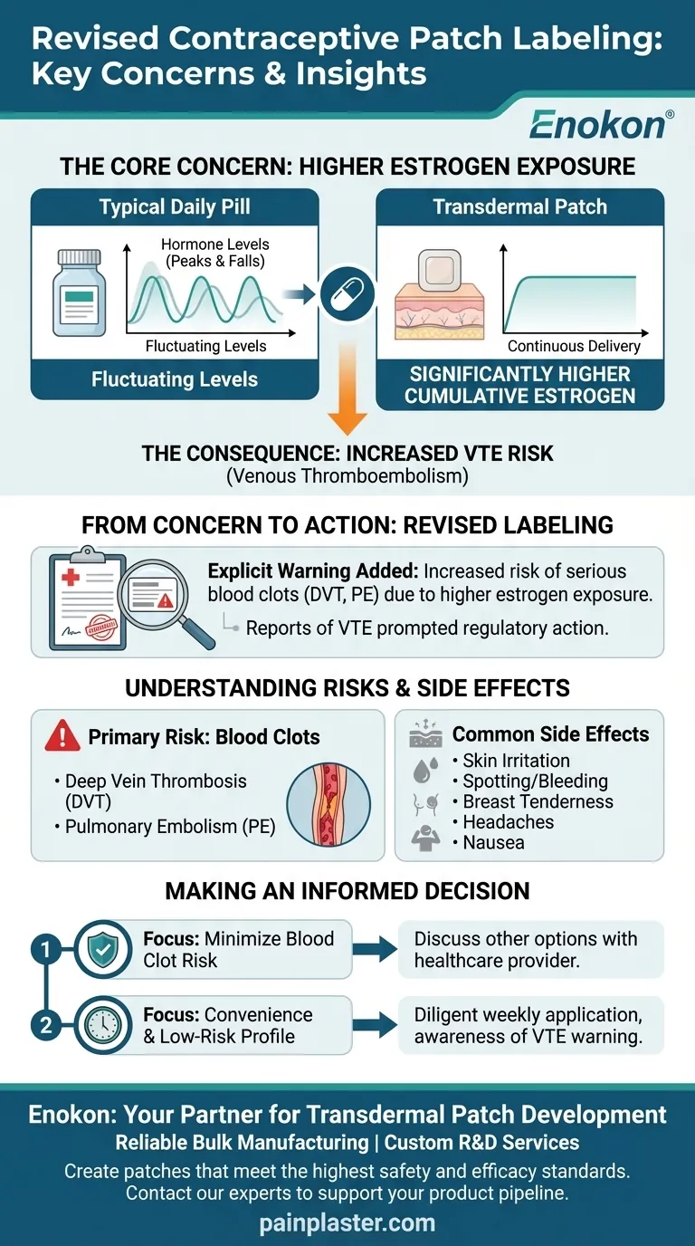 避妊パッチの添付文書改訂に至った懸念とは？安全性に関する最新情報 ビジュアルガイド
