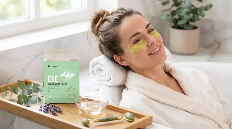 アイパッチはスキンケアにどう役立つのか?水分補給とリラックス効果を高める