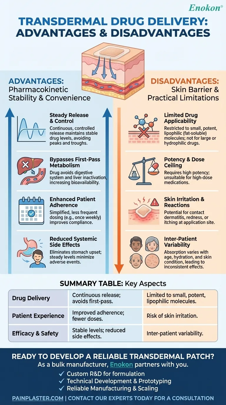 透皮给药系统有哪些优缺点？医疗保健提供商的重要见解 图解指南