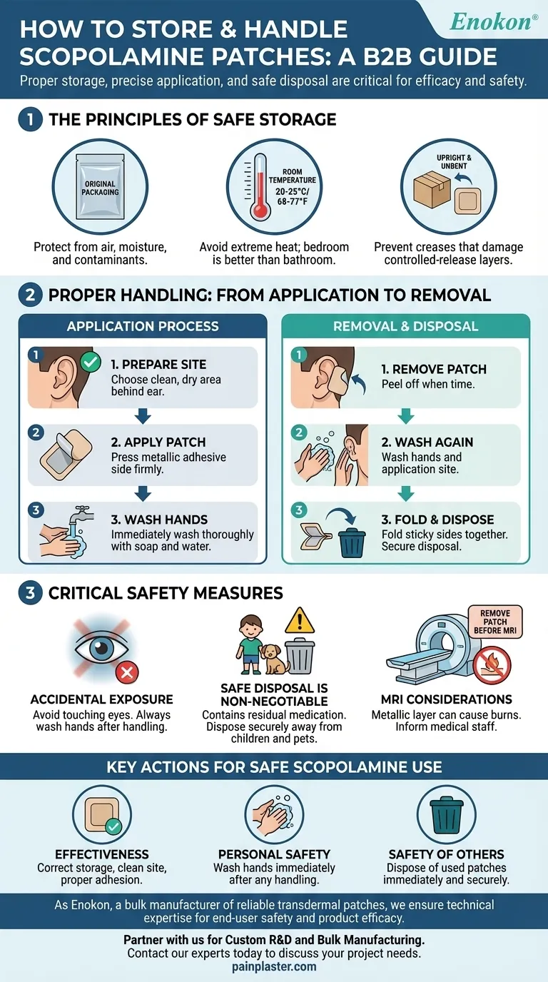 スコポラミンパッチはどのように保管すべきか？安全性と有効性のための重要なヒント ビジュアルガイド