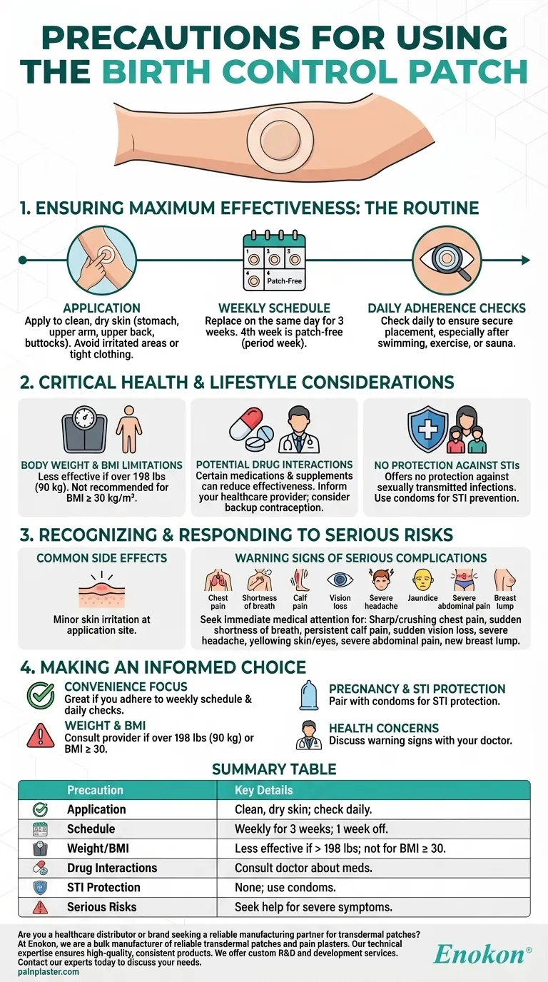 Welche Vorsichtsmaßnahmen sind bei der Verwendung des Verhütungspflasters zu beachten?Wichtige Sicherheitstipps für eine wirksame Anwendung Visuelle Anleitung