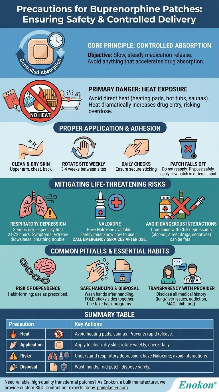 ¿Qué precauciones deben tomarse con los parches de buprenorfina?Consejos esenciales para un uso seguro Guía Visual