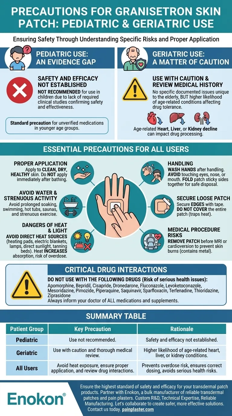 儿童和老年人使用格拉司琼皮肤贴剂有哪些注意事项？基本安全指南 图解指南