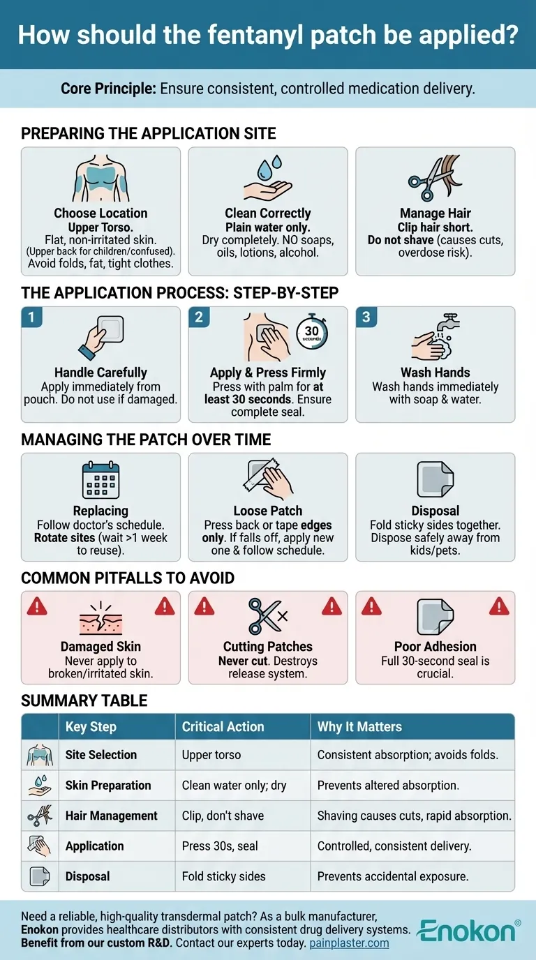 如何使用芬太尼贴片？安全有效的贴敷指南 图解指南