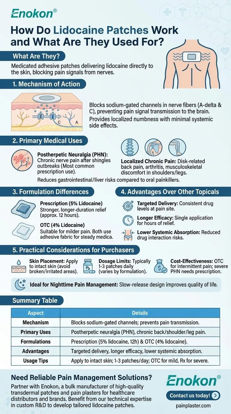 How do lidocaine patches work and what are they used for? Targeted Pain Relief Explained Visual Guide