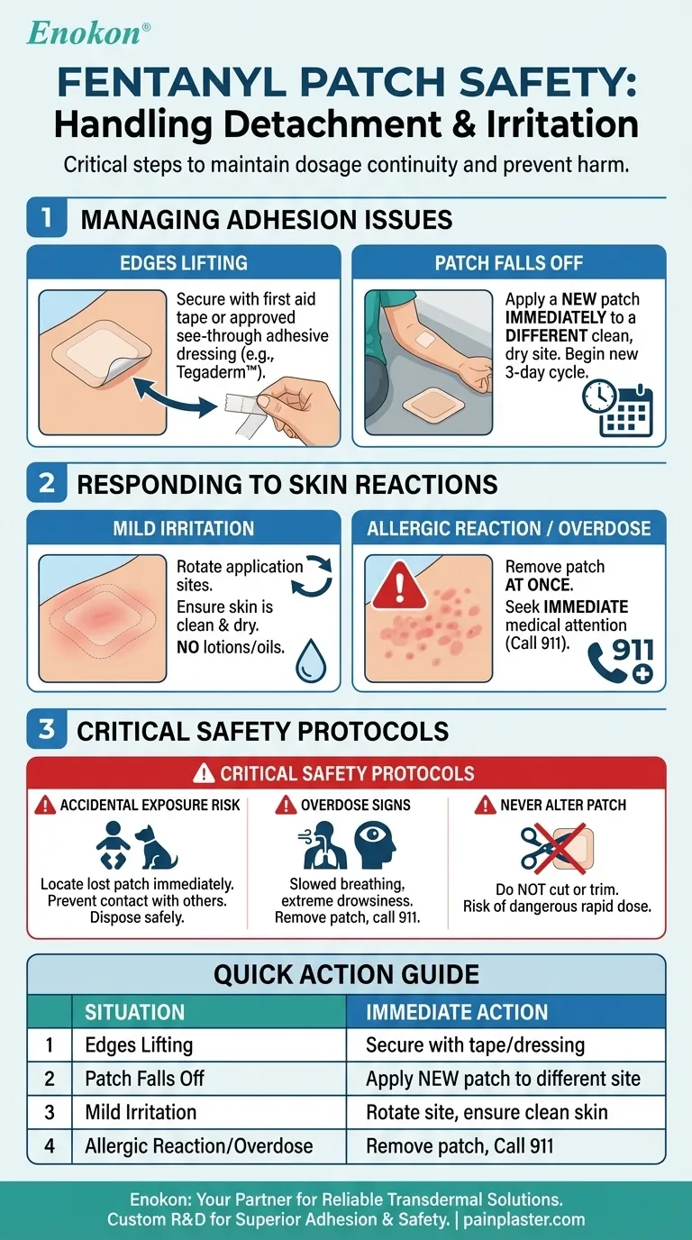 Что делать, если фентаниловый пластырь отклеился или вызвал раздражение?Советы экспертов по безопасному использованию Визуальное руководство