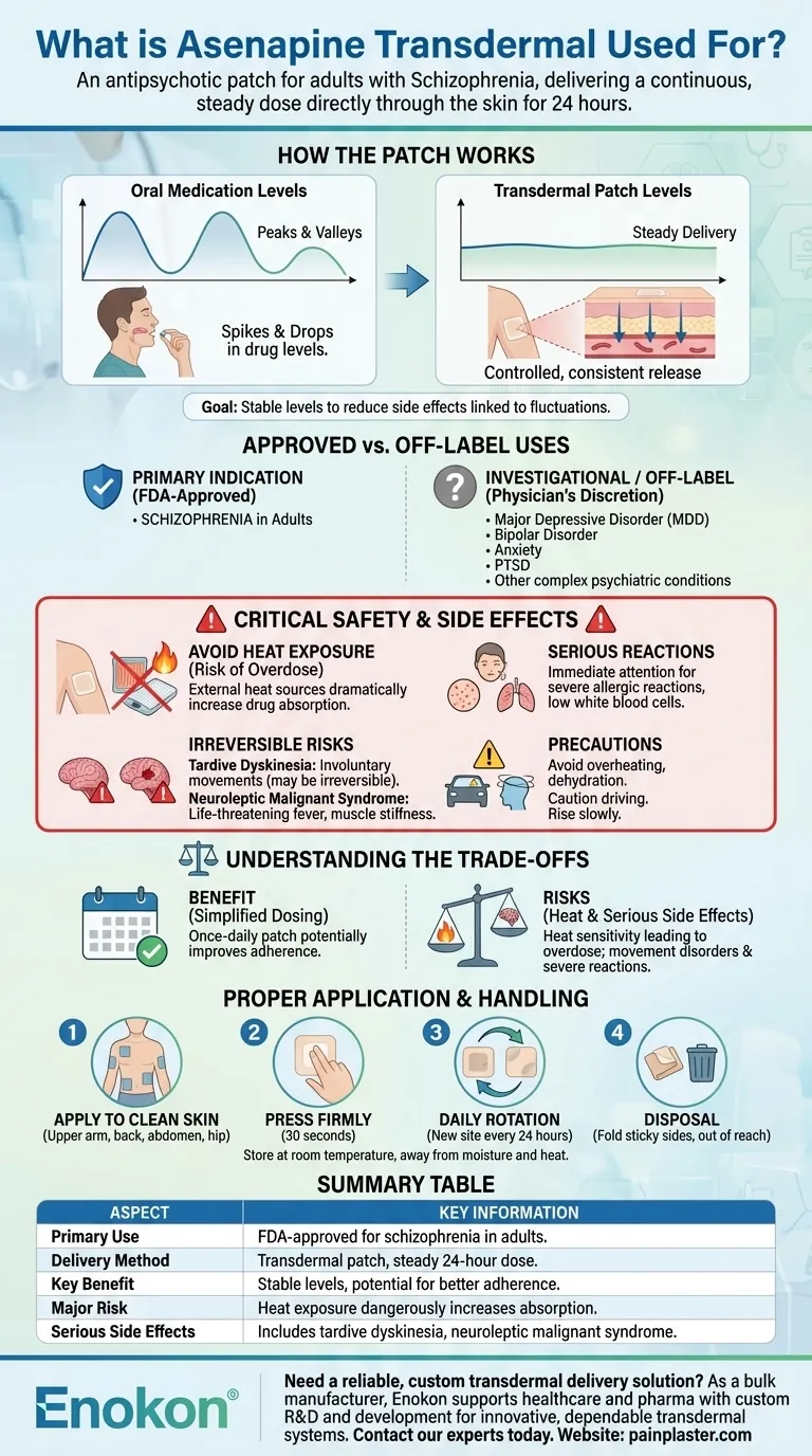 Wofür wird Asenapin transdermal verwendet?Ein Leitfaden für den wirksamen Umgang mit Schizophrenie Visuelle Anleitung