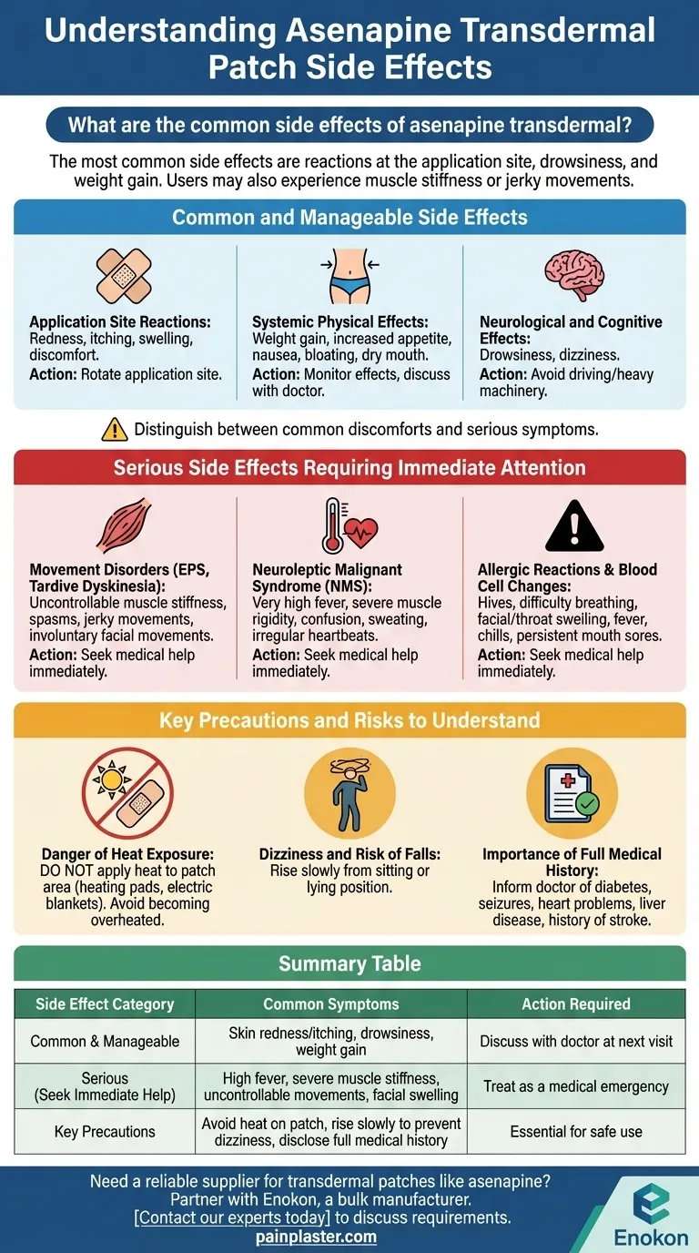 ما هي الآثار الجانبية الشائعة للأسينابين عبر الجلد؟إدارة العلاج بأمان دليل مرئي