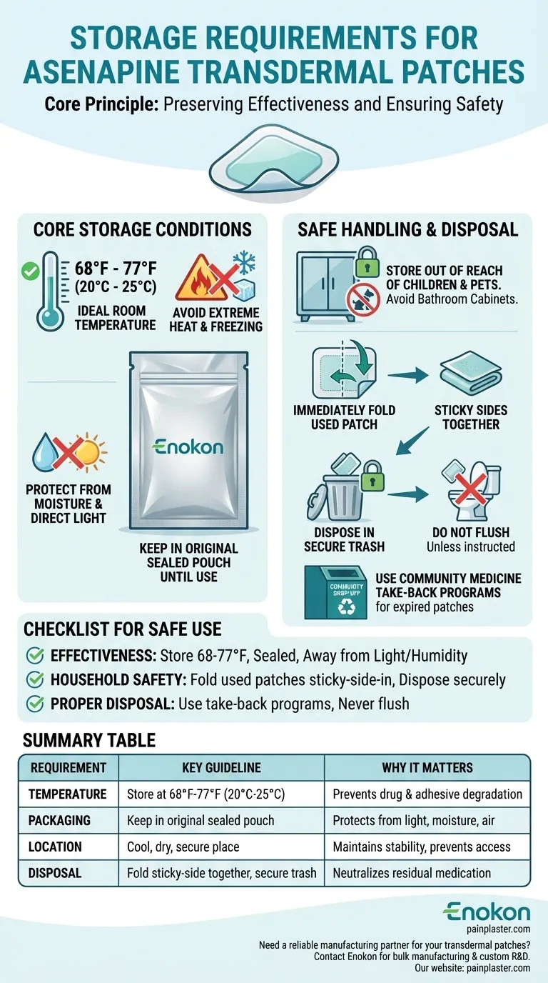 ما هي متطلبات تخزين الأسينابين عبر الجلد؟ضمان استقرار اللصقة وفعاليتها دليل مرئي