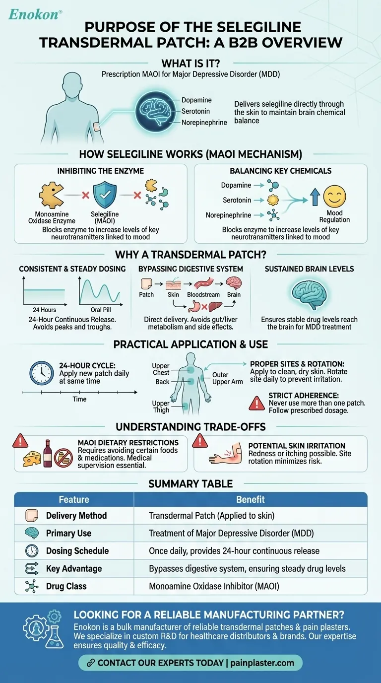 Wozu dient das transdermale Selegilin-Pflaster?Eine wichtige Behandlung für Major Depressive Disorder Visuelle Anleitung
