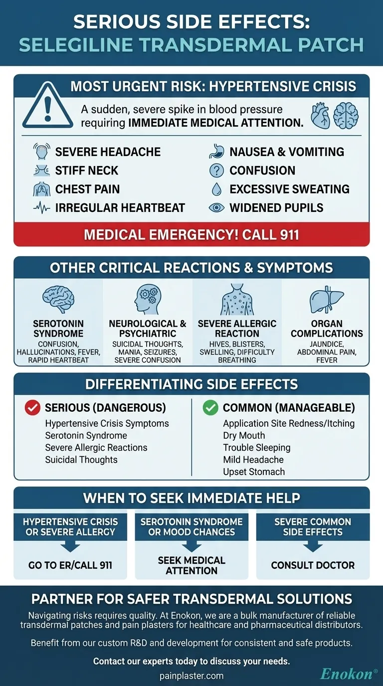 Welche schwerwiegenden Nebenwirkungen kann das transdermale Selegilin-Pflaster verursachen?Hauptrisiken und Sicherheitstipps Visuelle Anleitung