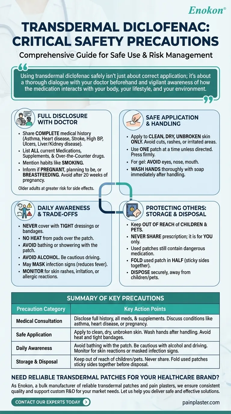 Que precauções devem ser tomadas antes de utilizar diclofenac transdérmico?Garantir um alívio seguro e eficaz da dor Guia Visual