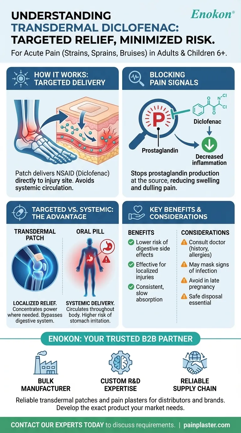 ¿Para qué sirve el diclofenaco transdérmico?Alivio selectivo del dolor con menos efectos secundarios Guía Visual