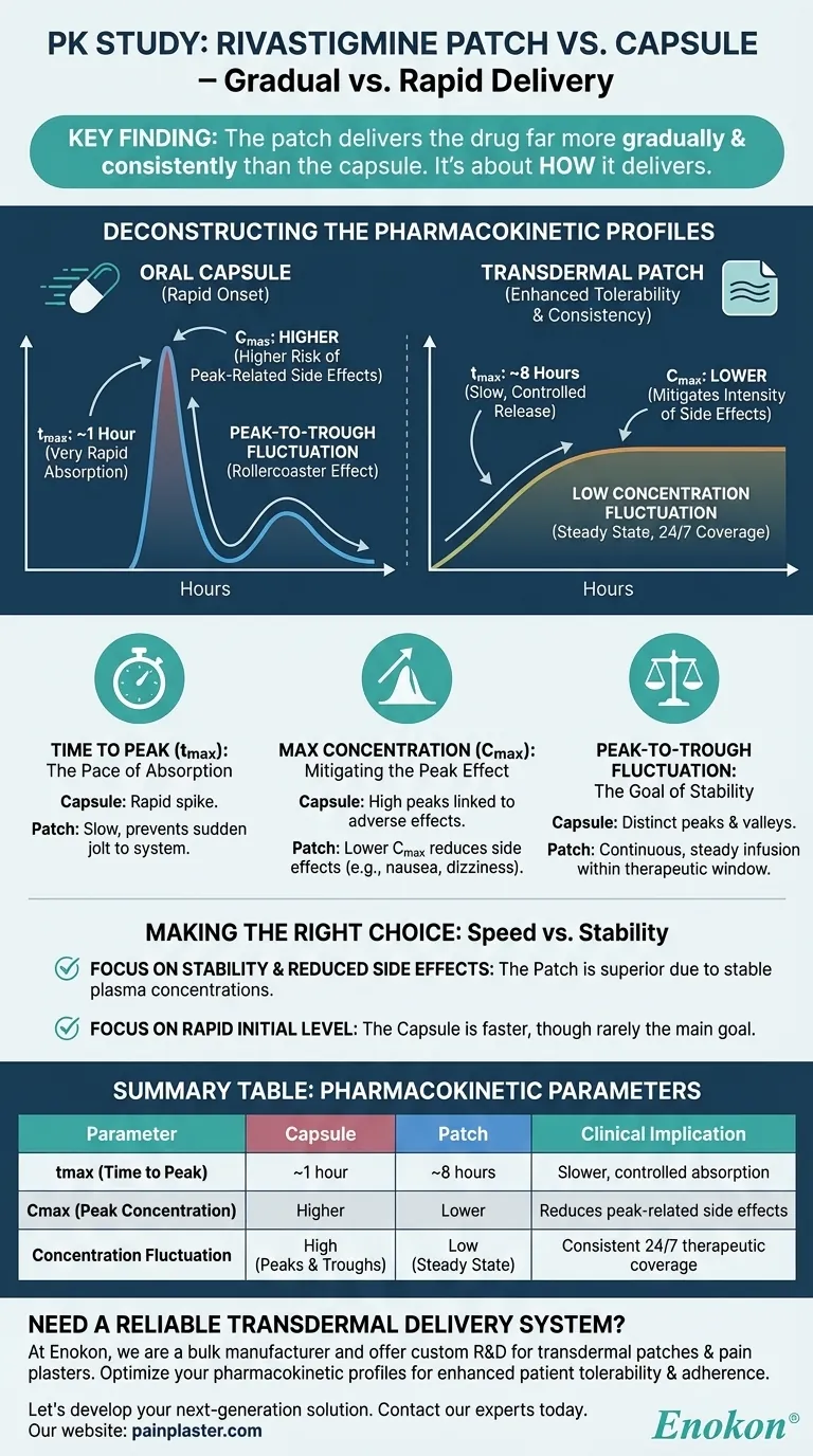 Welche Ergebnisse lieferte die pharmakokinetische Studie zum Vergleich von Rivastigmin-Pflaster und -Kapsel?Wichtige Einblicke in die Arzneimittelverabreichung Visuelle Anleitung