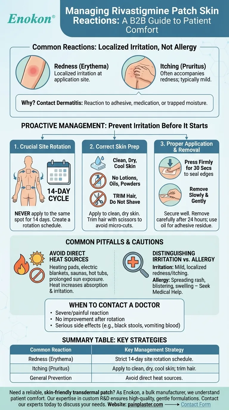 利伐斯的明贴片常见的皮肤反应有哪些？ 图解指南