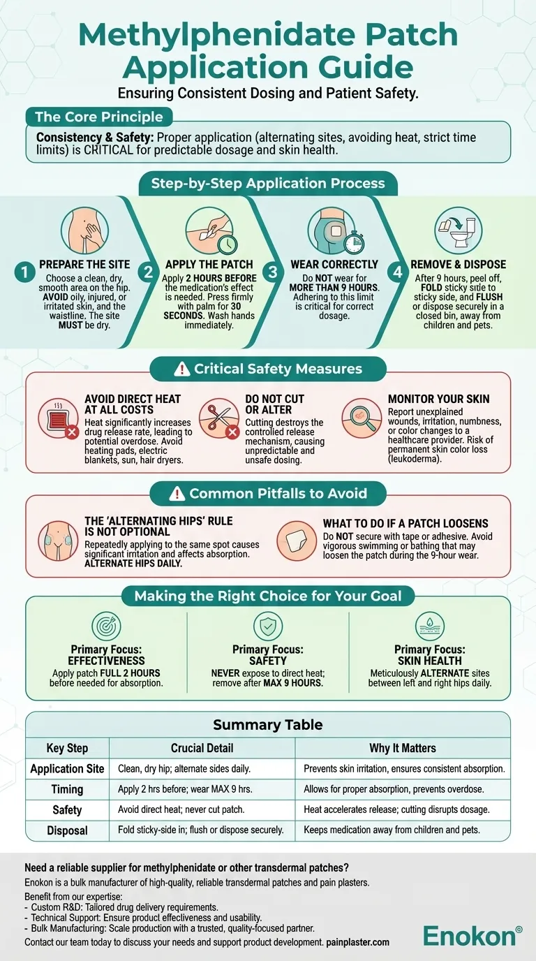 メチルフェニデートパッチはどのように貼るべきか？安全で効果的な使用のためのステップバイステップガイド ビジュアルガイド