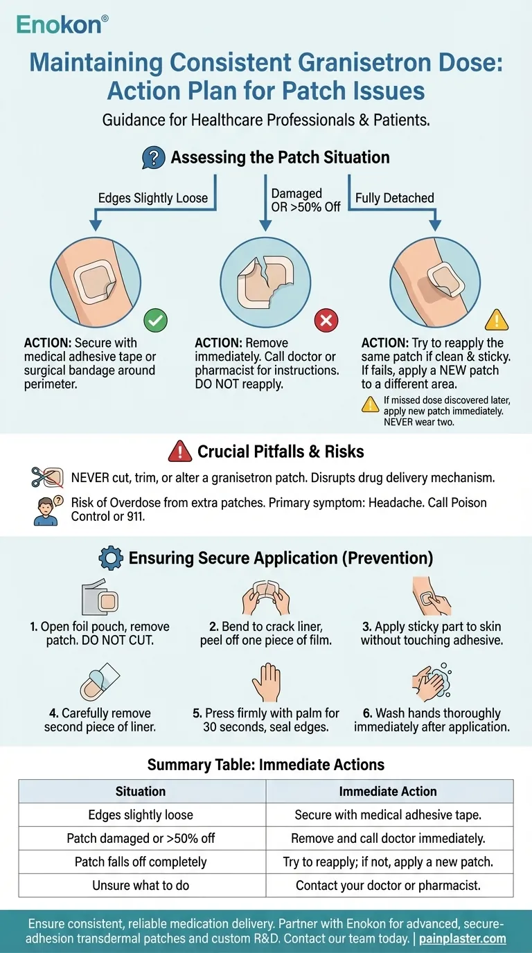如果格拉司琼贴片脱落或损坏，该怎么办？快速修复和安全提示 图解指南