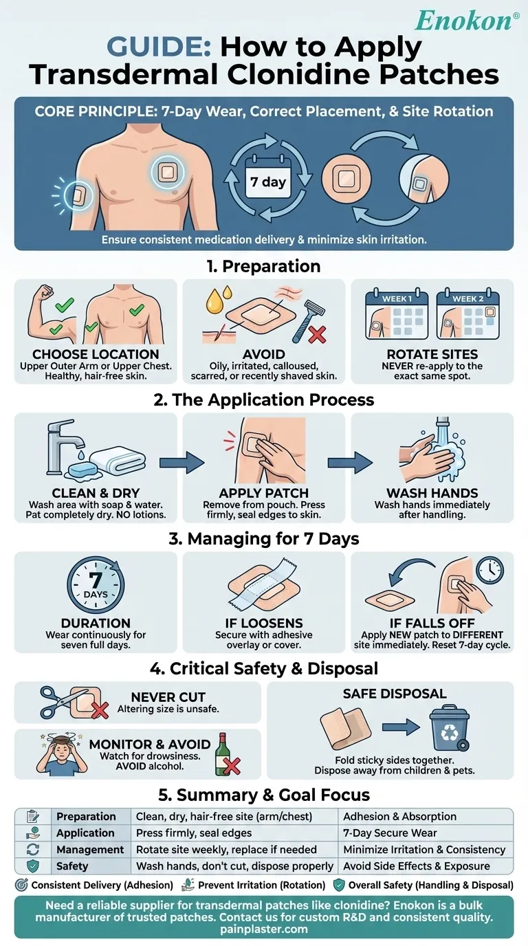 経皮クロニジンパッチはどのように貼るべきか？安全で効果的な使用のための専門家のヒント ビジュアルガイド