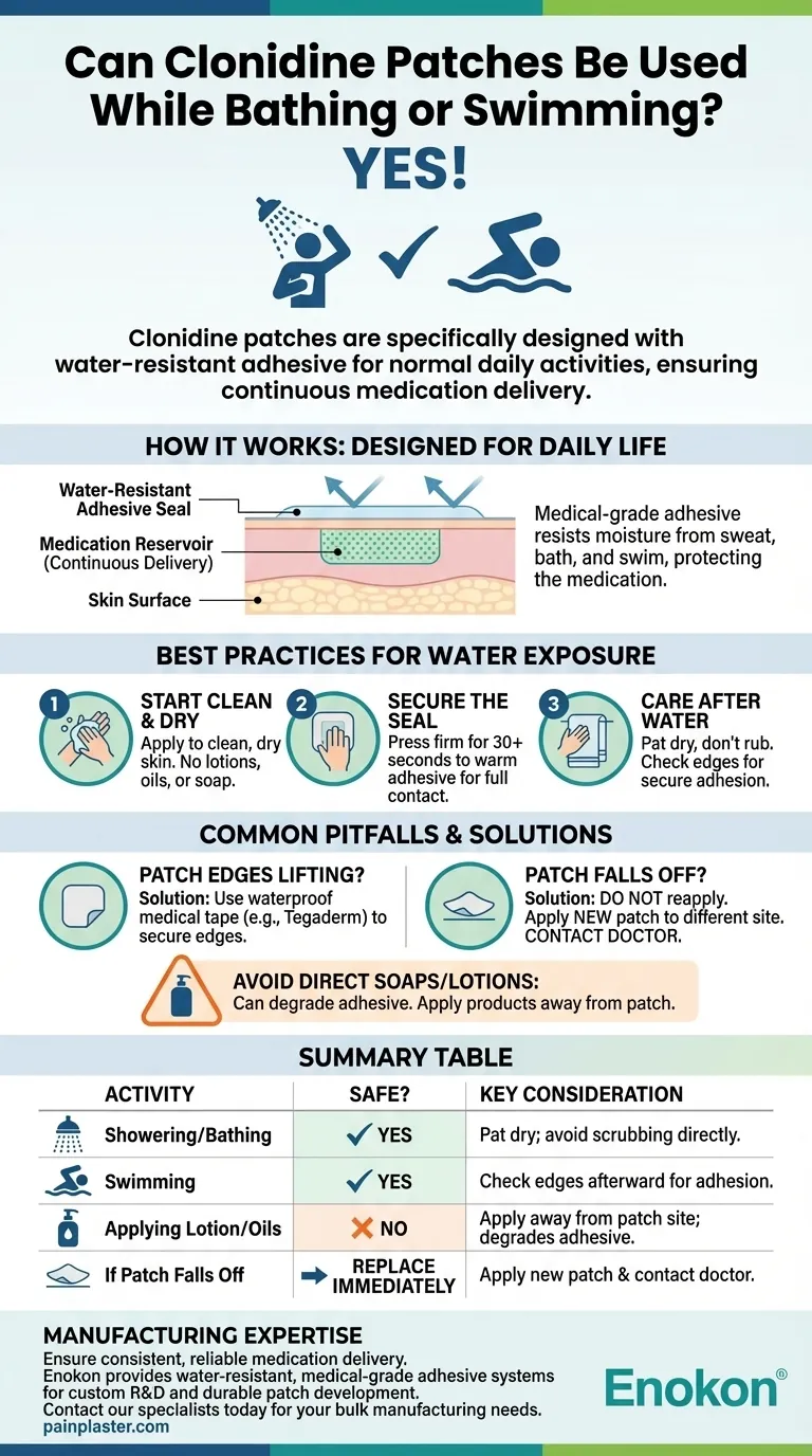 洗澡或游泳时可以使用氯硝柳胺贴片吗？防水和有效护理 图解指南