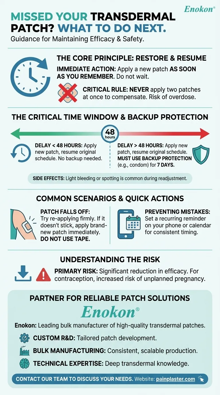 服用を忘れたり、パッチを忘れたりした場合はどうすればよいですか？パッチ管理クイックガイド ビジュアルガイド