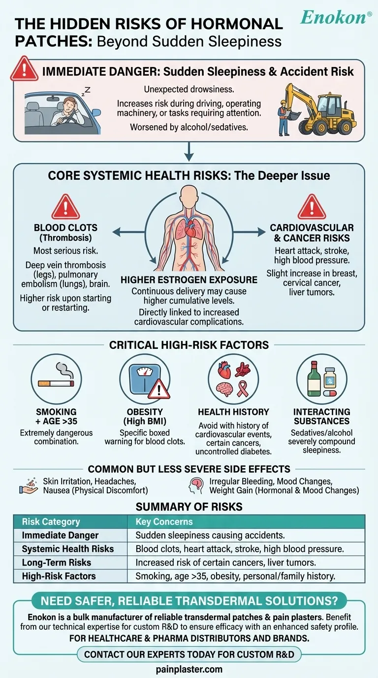 使用贴剂时突然嗜睡有什么风险？透皮贴剂使用者安全指南 图解指南