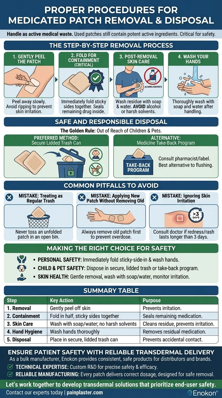パッチの除去と廃棄の適切な手順とは？安全な取り扱いと廃棄のヒント ビジュアルガイド