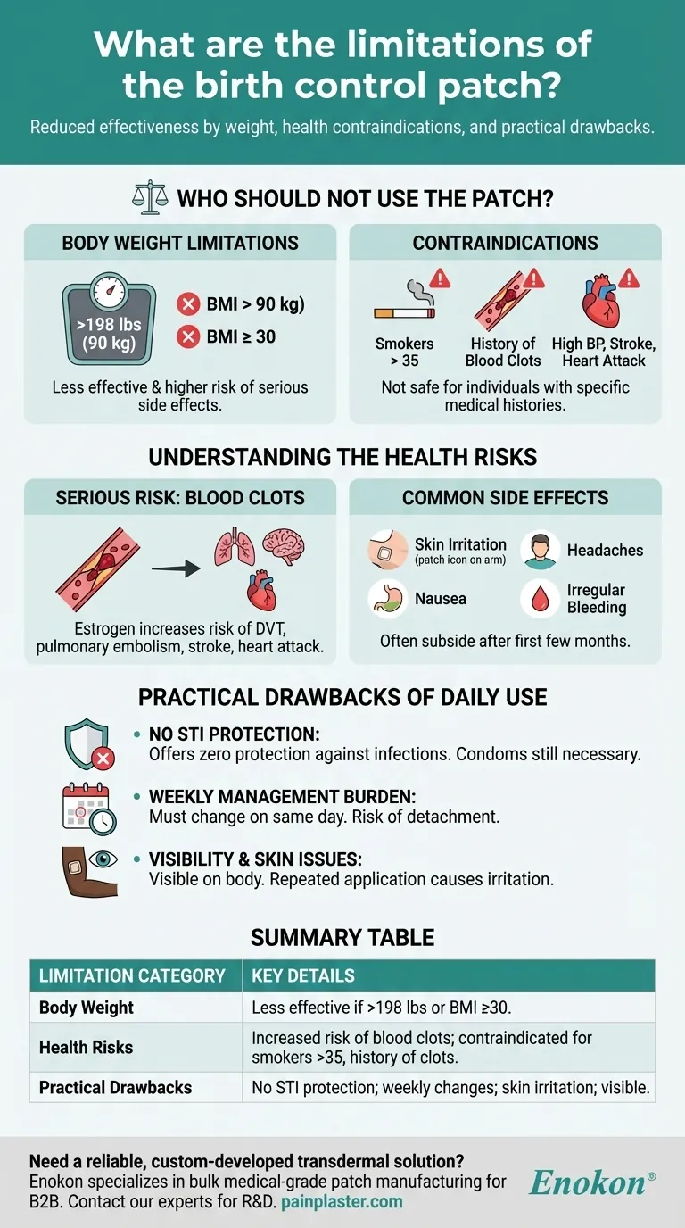 使用避孕贴有哪些限制？安全使用的主要注意事项 图解指南