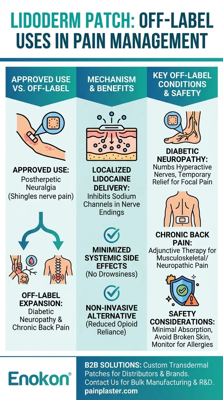 リドダームパッチの適応外使用とは？代替鎮痛法を探る ビジュアルガイド