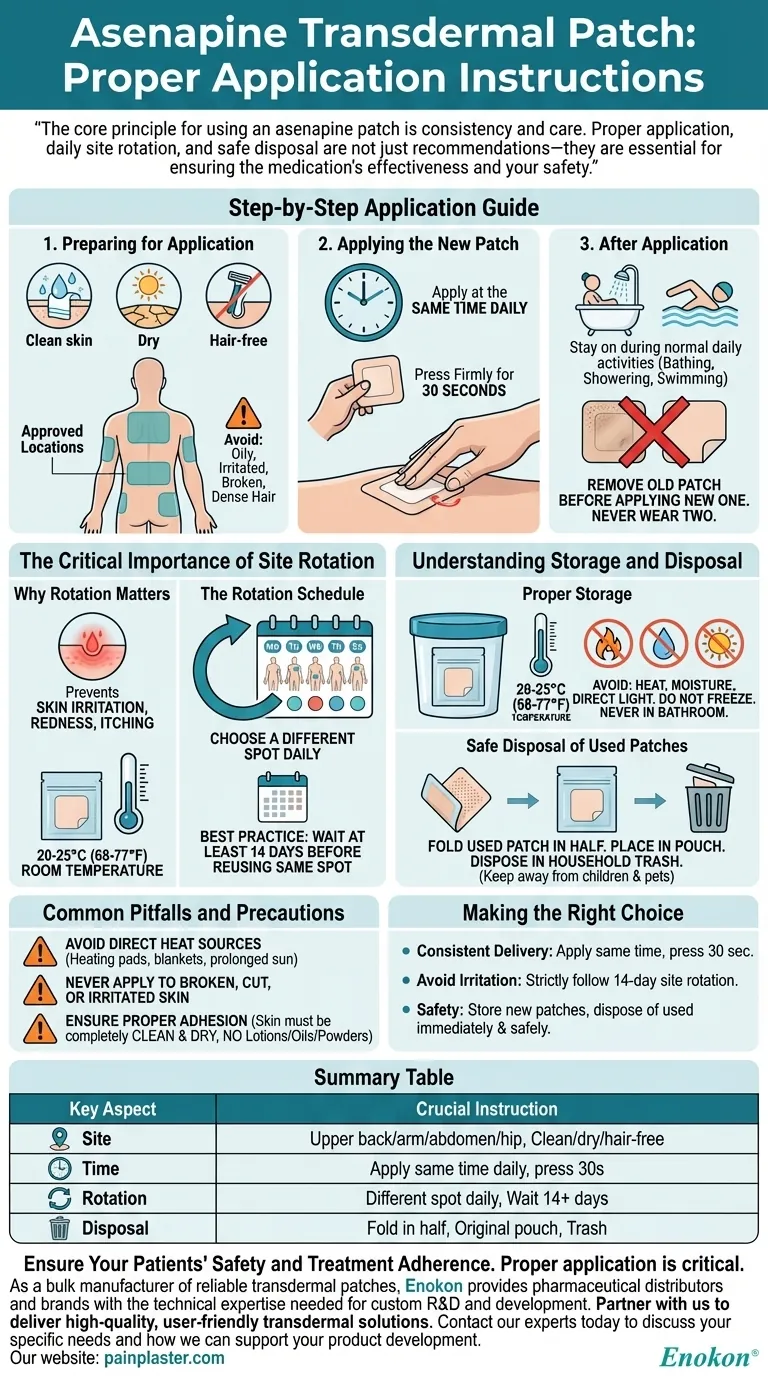 アセナピン経皮パッチの使用上の注意は？投与量と安全性の最適化 ビジュアルガイド