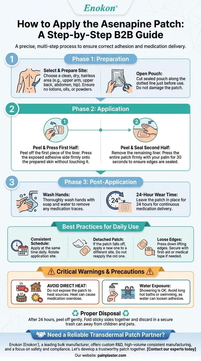 アセナピンパッチを貼付するステップ・バイ・ステップとは？安全で効果的な使用のために ビジュアルガイド
