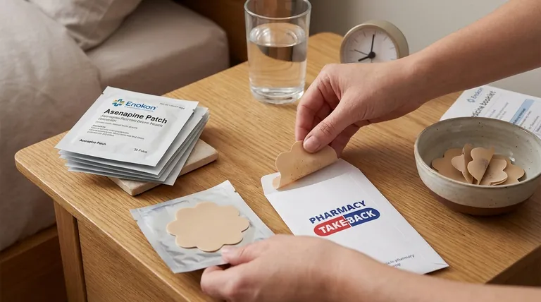 アセナピンパッチはどのように保管・廃棄すべきか?重要な安全ガイドライン