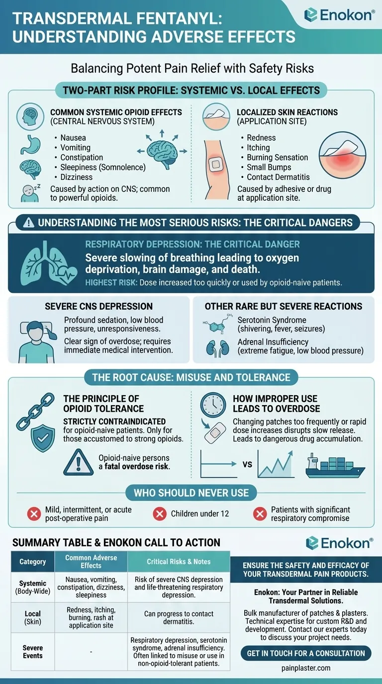 What are the common adverse effects of transdermal fentanyl? Managing Risks for Safe Pain Relief Visual Guide