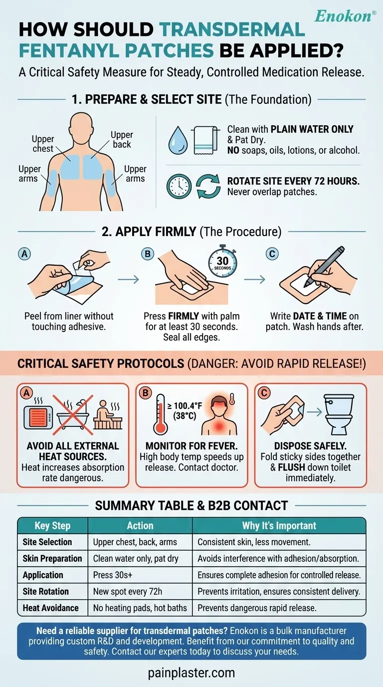 Como devem ser aplicados os pensos transdérmicos de fentanilo?Guia de aplicação segura e eficaz Guia Visual