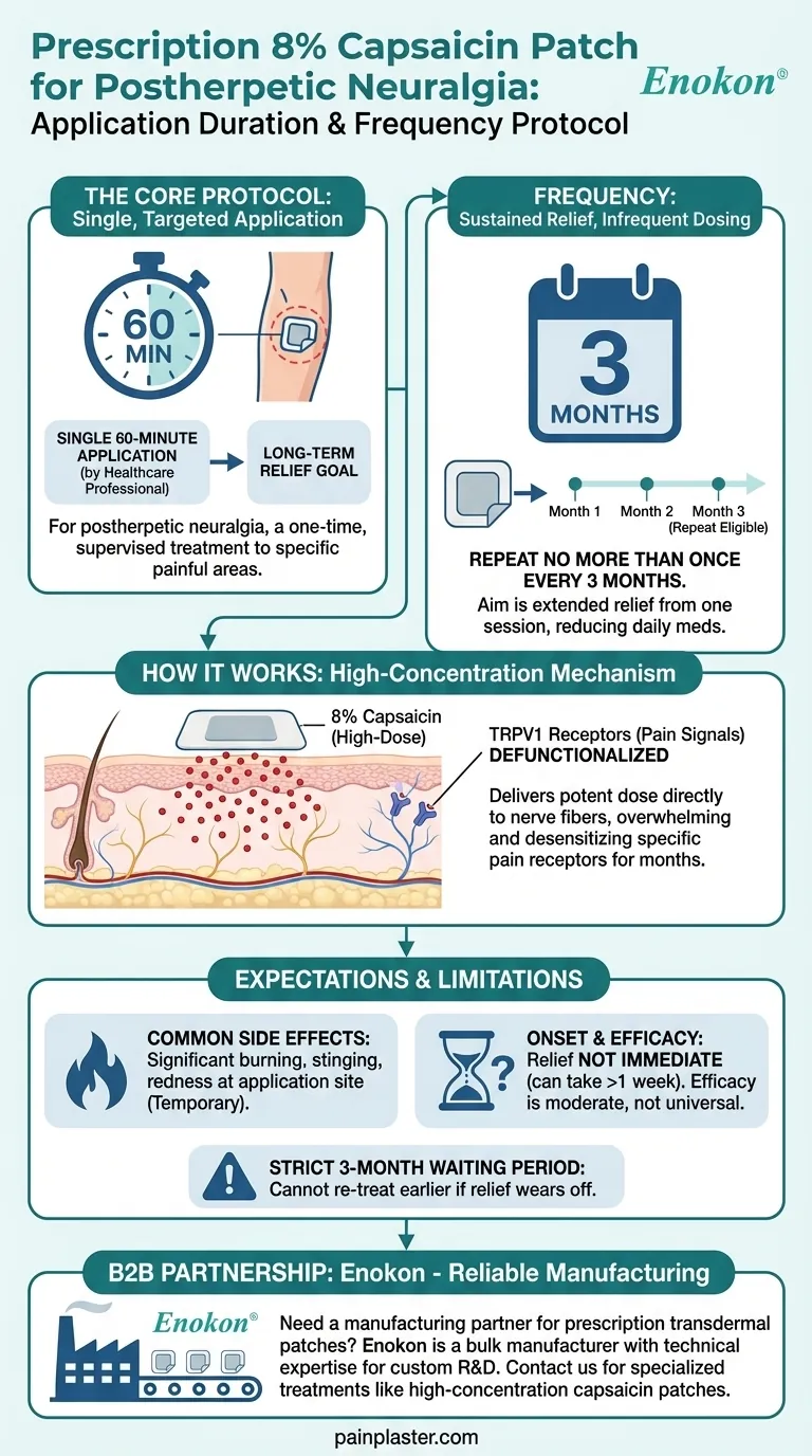 帯状疱疹後神経痛に処方されるカプサイシンパッチの貼付期間と頻度は？ ビジュアルガイド