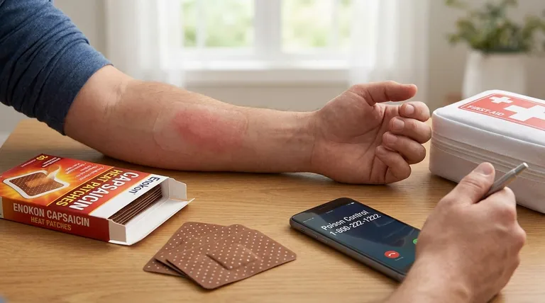 カプサイシンパッチの過剰摂取の場合はどうすべきか?緊急時の手順と応急処置