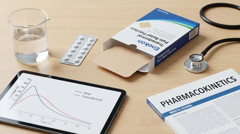 En quoi la clonidine transdermique diffère-t-elle de la clonidine orale en termes de pharmacocinétique ?