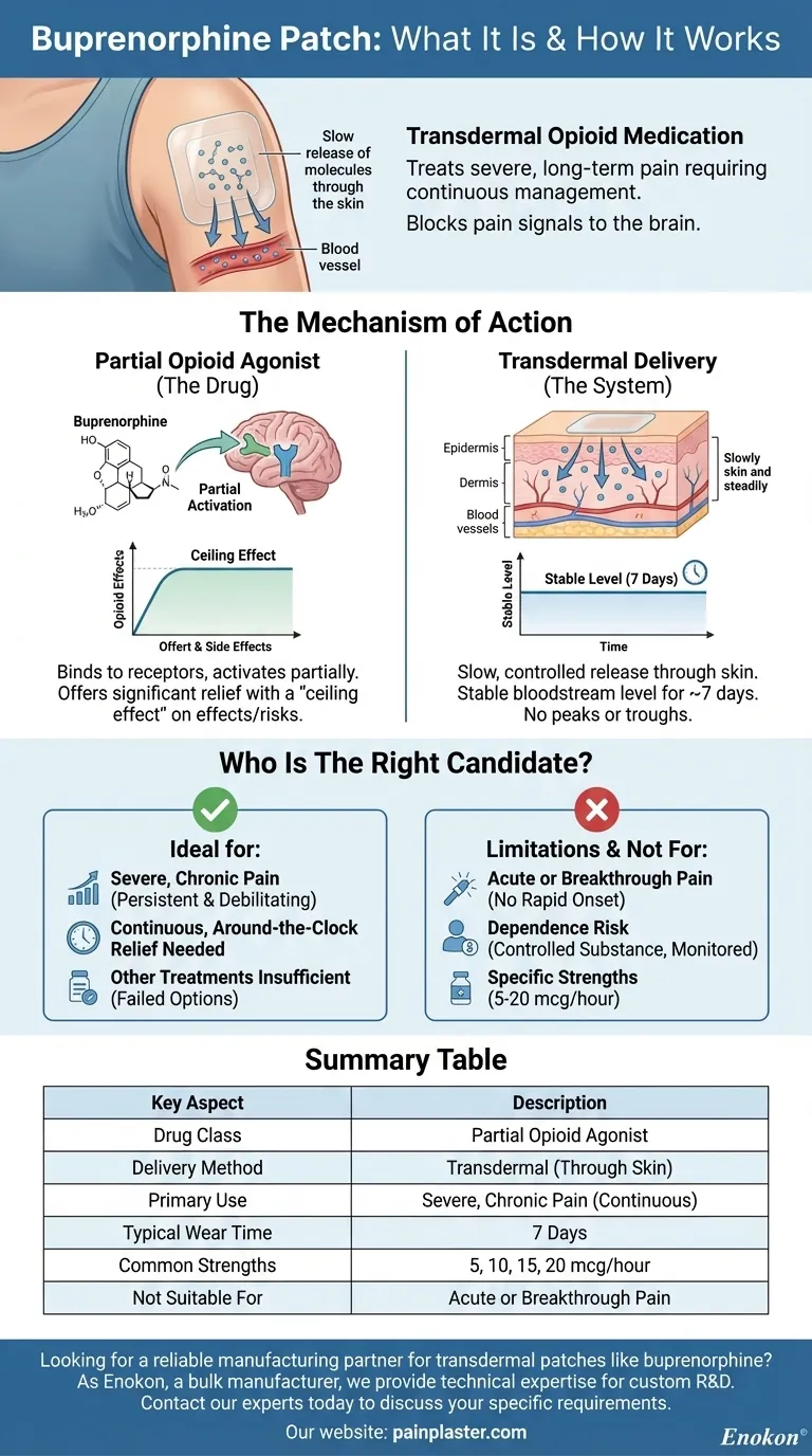 ブプレノルフィンパッチとは何ですか？長期疼痛緩和ガイド ビジュアルガイド