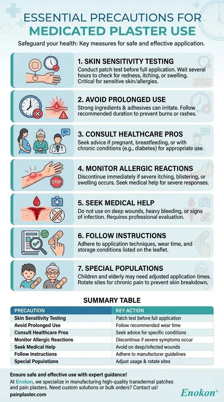 薬用プラスター使用時の注意点とは？効果的に使用するために必要な安全上の注意点 ビジュアルガイド