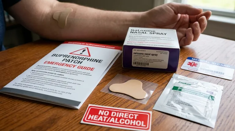 ブプレノルフィンパッチにはどのような緊急予防措置が必要か?使用者に不可欠な安全対策