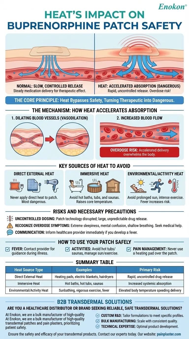 ¿Cómo afecta el calor al uso del parche de buprenorfina?Riesgos y consejos de seguridad Guía Visual