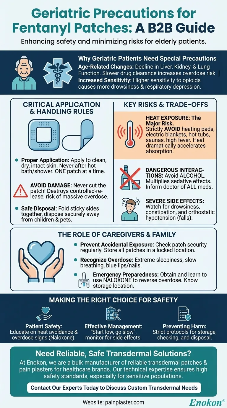 What geriatric precautions should be taken with fentanyl patches? Essential Safety Guide for Elderly Patients Visual Guide