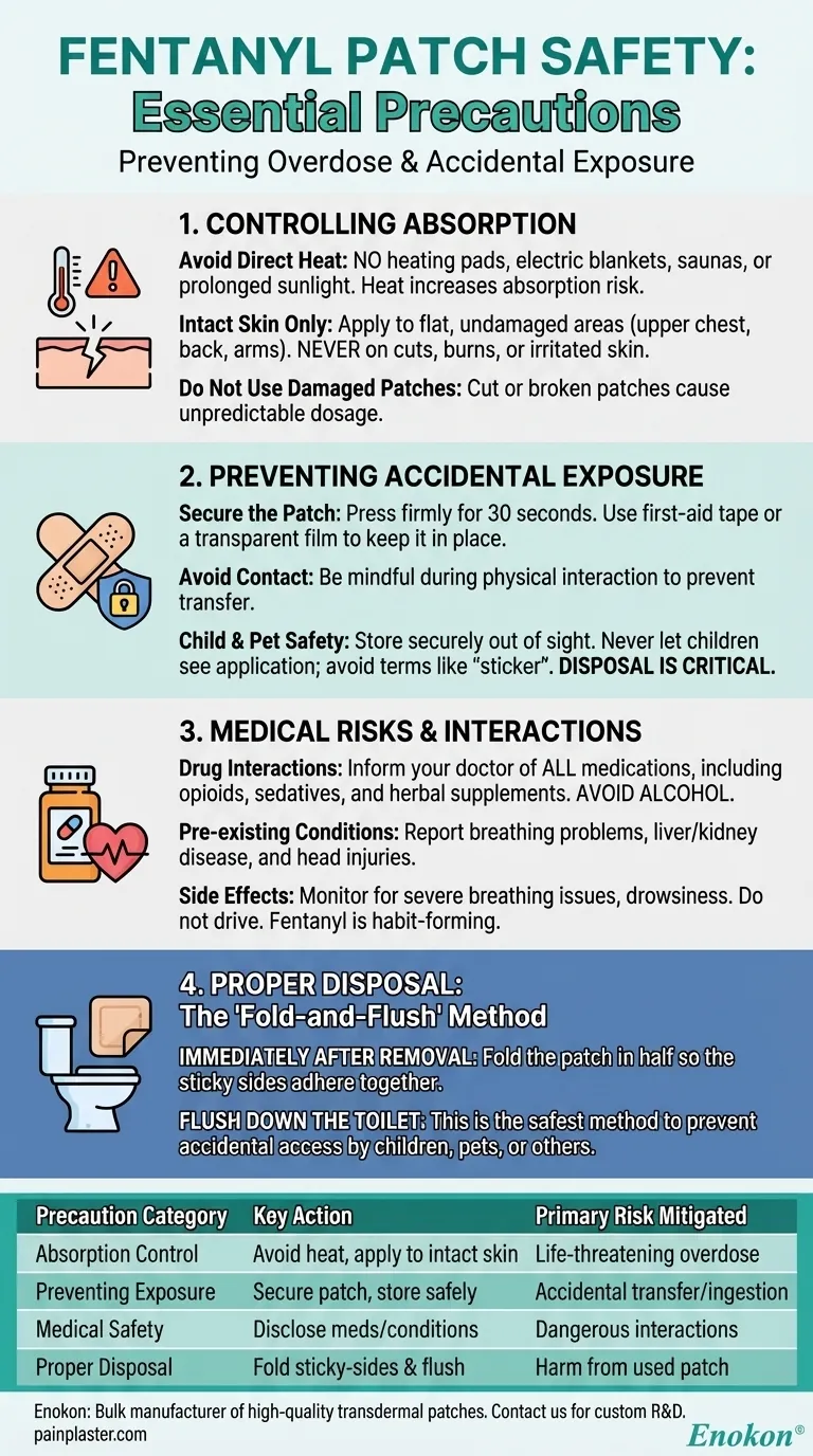 フェンタニルパッチの取り扱いにはどのような特別な注意が必要か？高力価経皮吸収型製剤の使用に不可欠な安全対策 ビジュアルガイド
