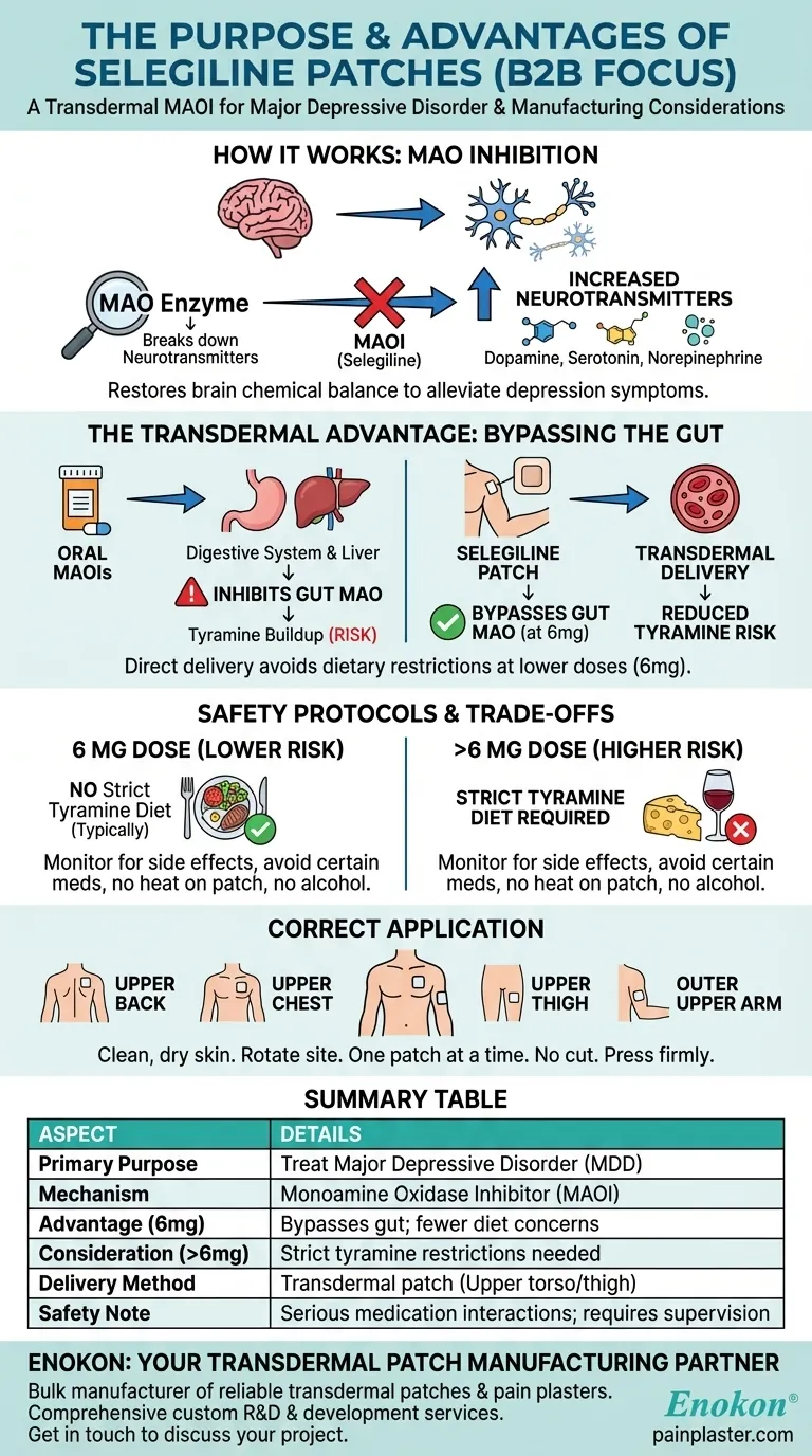 Qual é o objetivo dos adesivos de selegilina?Uma solução direcionada para a Perturbação Depressiva Major Guia Visual