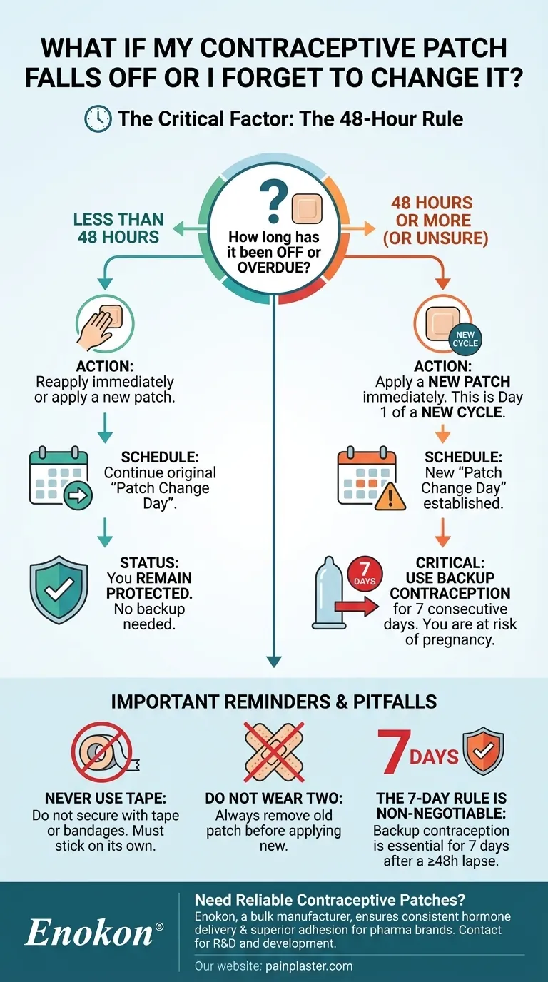 ¿Qué debo hacer si se me cae el parche anticonceptivo o me olvido de cambiarlo?Soluciones rápidas para una protección fiable Guía Visual