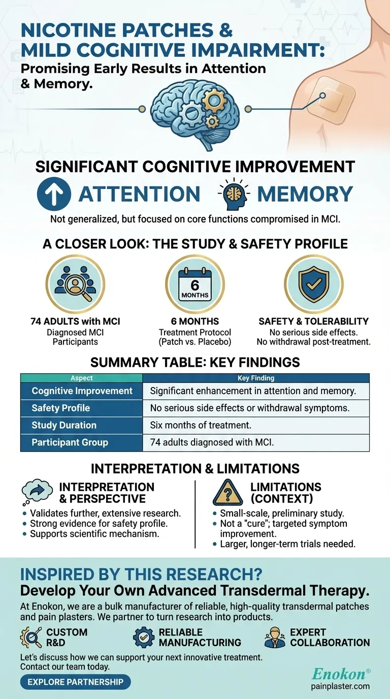 ニコチンパッチとMCI成人に関する先行研究の結果は？期待される認知機能への効果 ビジュアルガイド