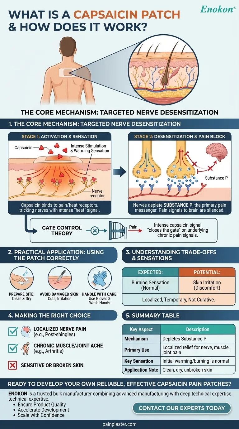 O que é um penso de capsaicina e como funciona?Alívio da dor específico para doenças crónicas Guia Visual