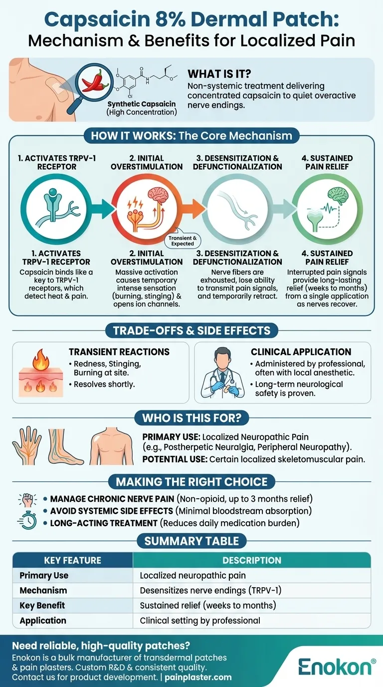 ما هي رقعة كابسيسين 8% الجلدية وكيف تعمل؟تخفيف الألم المستهدف للاعتلال العصبي دليل مرئي