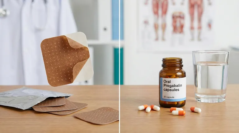 Como é que o penso dérmico de capsaicina a 8% se compara à pregabalina oral no tratamento da PNP não diabética?